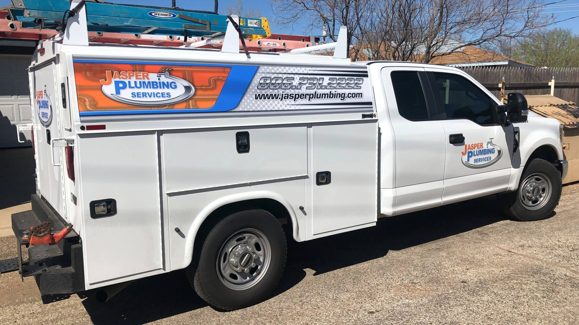 Jasper Plumbing Services, LLC service van - locally owned dependable plumbing company in Amarillo, TX